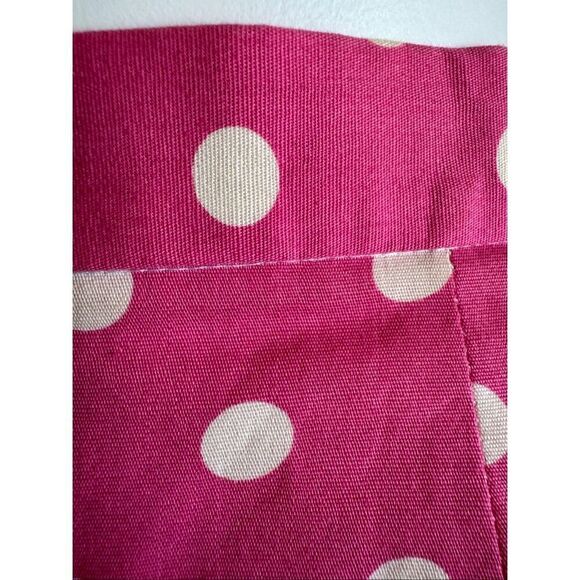 women’s XS hot pink white polka dot skirt set vintage 80s peplum blouse mini pen - Picture 7 of 7